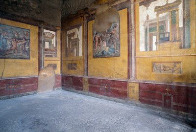 Freskierter Raum der Villa dei Vettii, Römische archäologische Stätte von Pompeji (UNESCO-Welterbestätte) von Roman