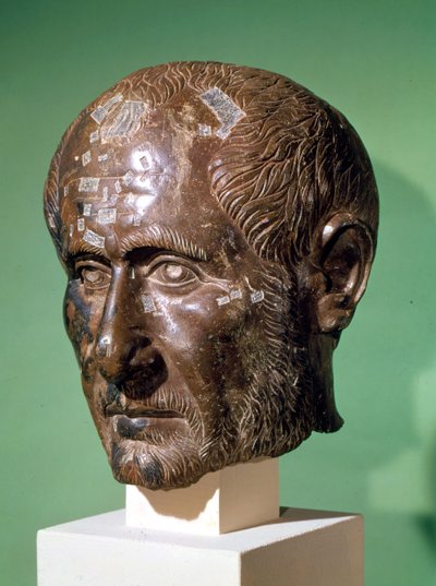 Kopf von Trajanus Decius (201-251) aus Samisegetuza, Rumänien von Roman