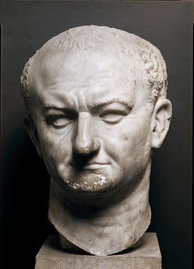 Kopf des römischen Kaisers Vespasian (Titus Flavius Vespasianus) von Roman