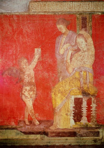 Einweihungsriten des Dionysoskults, Fresko aus der Villa Dei Mysteri von Roman