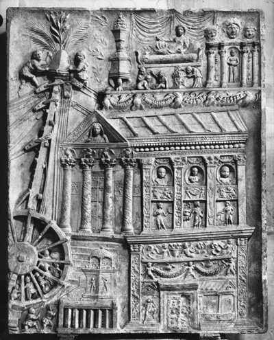 Relief, das eine Winde darstellt, spätes 1. Jahrhundert n. Chr. von Roman