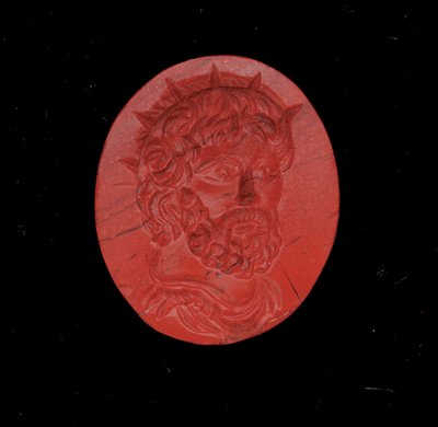 Ring mit einem Porträt des Kaisers Postumus von Roman