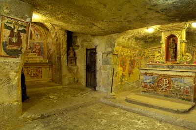 Ansicht der Katakomben der Heiligen Agatha in Rabat, Malta von Roman