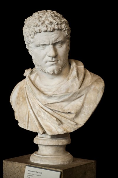 Caracalla (188 - 217 n. Chr.) Marmor, römische Kunst von Roman Roman
