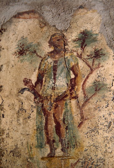 Erotisches Fresko aus dem Lupanar, Pompeji (UNESCO-Welterbeliste) von Roman Roman