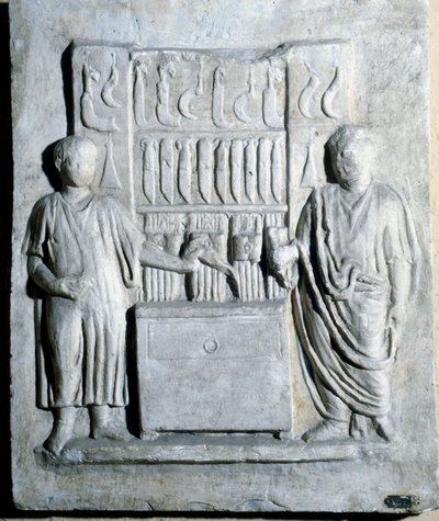 Zeichen des Messergeschäfts in der Römerzeit von Roman Roman