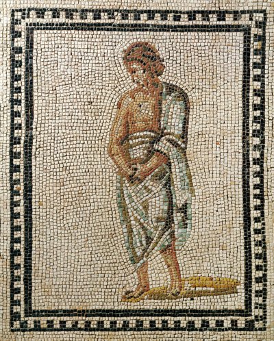 Junger Philosoph (Mosaik) von Roman Roman