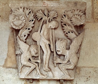 Hängung des Judas (Kapitell) von Romanesque