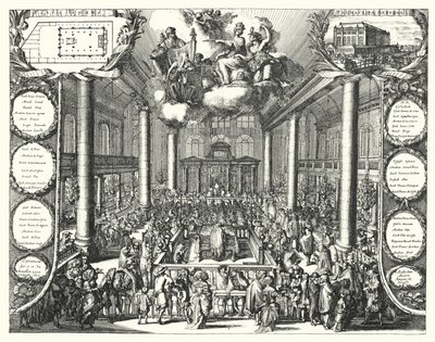 Die portugiesische Synagoge, Amsterdam von Romeyn de (after) Hooghe
