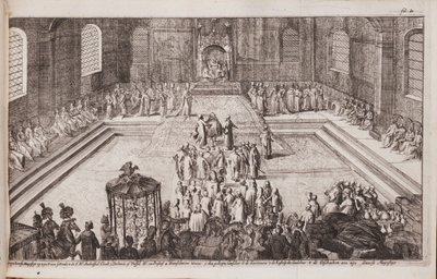 Eine Szene am königlichen Hof von Zar Alexei Michailowitsch, 1677 von Romeyn de Hooghe