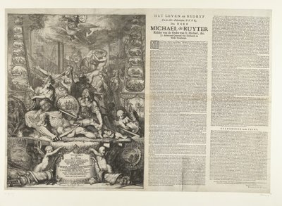 Allegorie auf den Tod von Michiel de Ruyter, 1676 von Romeyn de Hooghe