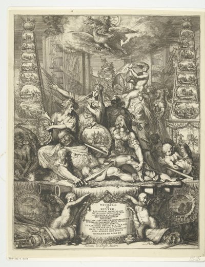 Allegorie auf den Tod von Michiel de Ruyter, 1676 von Romeyn de Hooghe