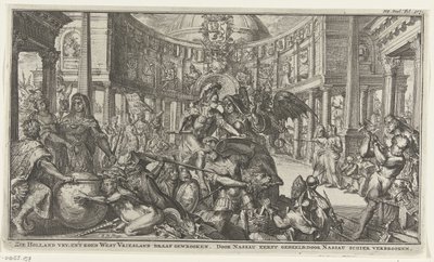 Allegorie über die Rolle von Nassau in der Einheit der Republik von Romeyn de Hooghe