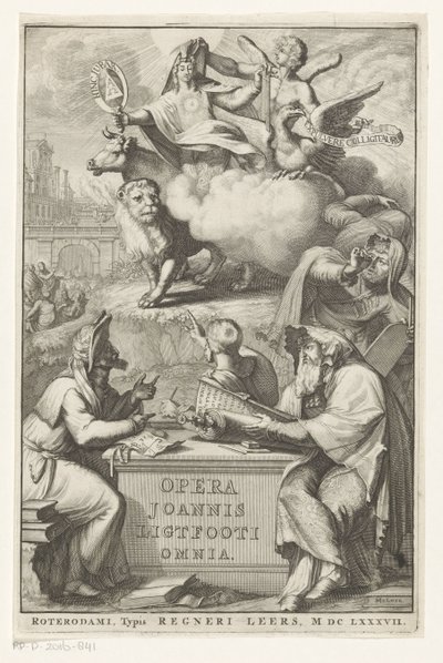Allegorische Figur mit jüdischem Mann von Romeyn de Hooghe
