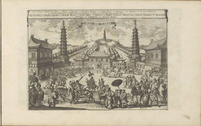 Hof in Peking von Romeyn de Hooghe