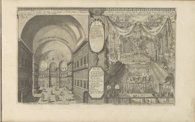 Türkische Moschee in Konstantinopel; Kaiserlicher Hof in China (Les Indes Orientales et Occidentales) von Romeyn de Hooghe