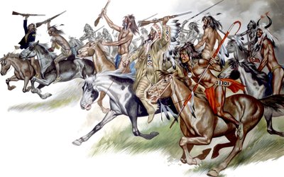Indianer zu Pferd von Ron Embleton