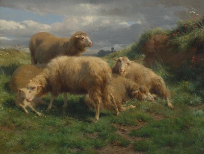 Eine Landschaft mit Schafen von Rosa Bonheur