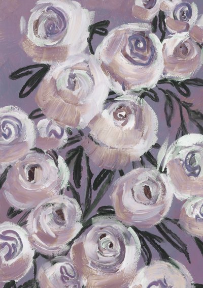 Zarte Lavendelrosen von Rosana Laiz Blursbyai