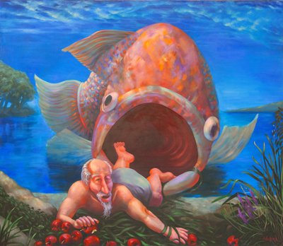 Die Ankunft von Jona in Ninive, 2000 von Rosemarie Adcock