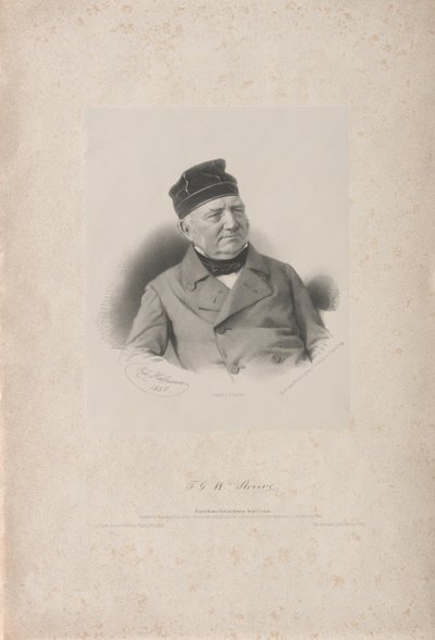 Friedrich Georg Wilhelm Vasily Yakovlevich von Struve 1793-1864, 1857 von Rudolf Hoffmann