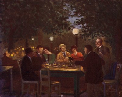 Eine "Heurigen"-Party von Rudolf Klingsbogl