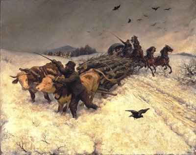 Schlittenfahrt von Rudolf Koller