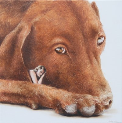 Friedlicher Hundetraum von Rudolf Kosow
