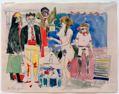 Sadistische Szene von Rudolf Schlichter