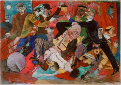 Überfall im Bordell von Rudolf Schlichter