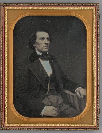 Unbetiteltes Porträt eines sitzenden Mannes, 1855 von Rufus Anson