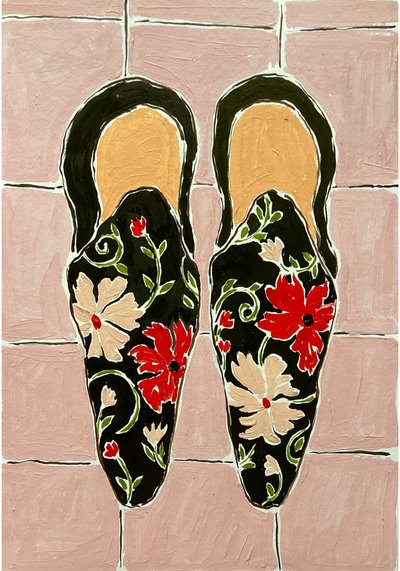 Elegante Blumenschuhe von Rushati Chowdhury