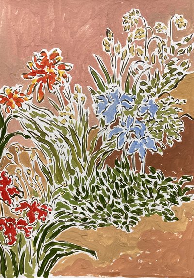 Lebendige Gartenblumen von Rushati Chowdhury