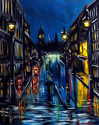 Abend London, 2025 von Ruslana Levandovska