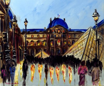 Louvre Museum in Paris von Ruslana Levandovska