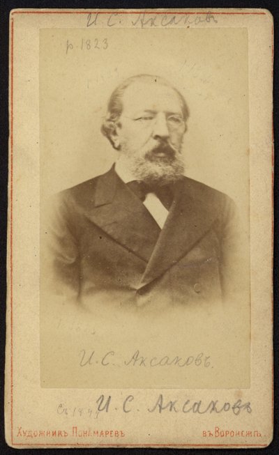 Iwan Aksakow, russischer Schriftsteller von Russian Photographer