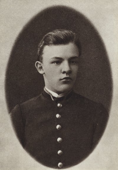 Lenin als Gymnasiast, Simbirsk, 1887 von Russian Photographer