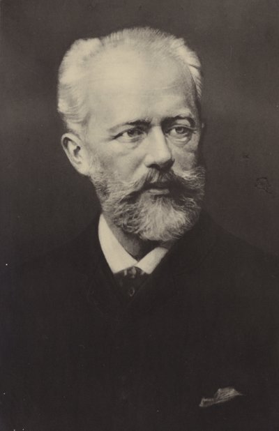 Porträt von Pjotr Iljitsch Tschaikowski von Russian Photographer