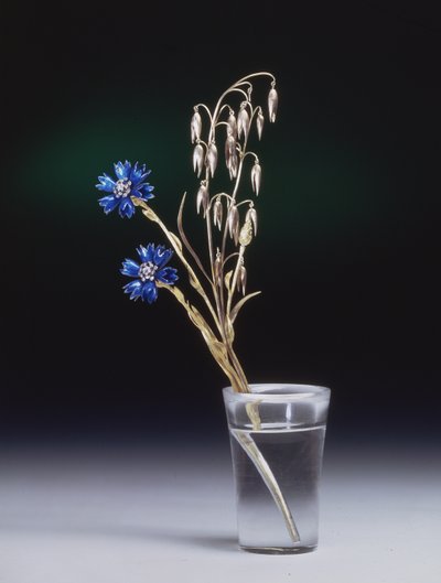 Kornblumen und Ähren, Fabergé-Werkstatt, 1880er Jahre von Russian School