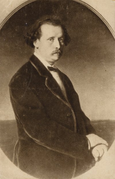 Porträt von Anton Rubinstein von Russian School