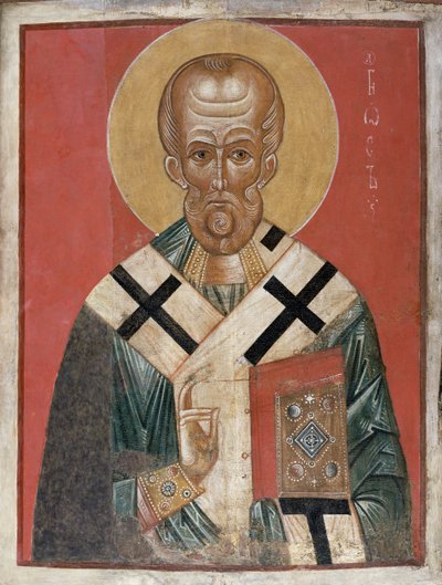 St. Nikolaus, Nowgoroder Schule, ca. 1300 von Russian School