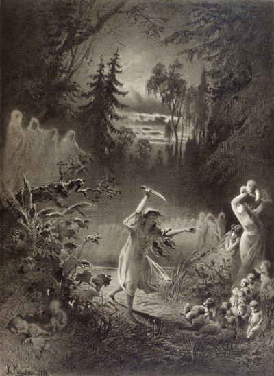 Schreckliche Rache, 1874 von Russian School