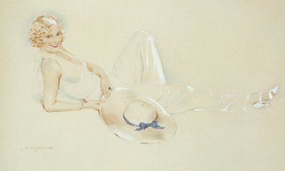 Mädchen mit Hut von S.M. Gerard