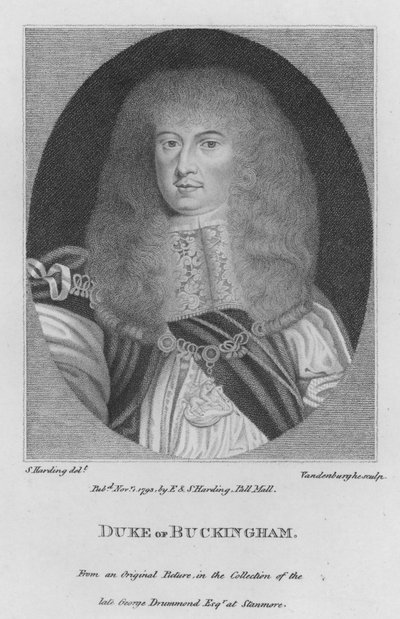 Herzog von Buckingham (Gravur) von S. (after) Harding