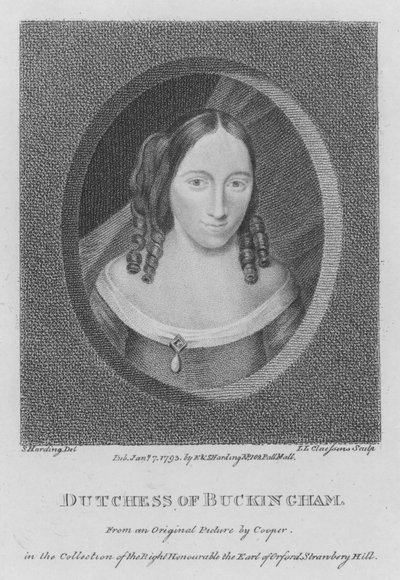 Herzogin von Buckingham (Stich) von S. (after) Harding