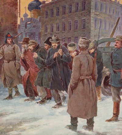 Sowjetische Zwangsarbeiter auf der Straße von S. Sarmat