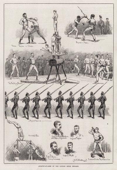 Waffenangriff durch die London Rifle Brigade (Gravur) von S. T. Dadd