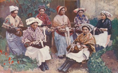 Eine Gruppe von Spitzenklöpplerinnen von Sabine Baring Gould