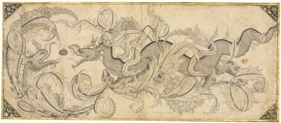Drache im Laub mit Löwen- und Phönixköpfen, Mitte 1500er Jahre von Sahkulu
