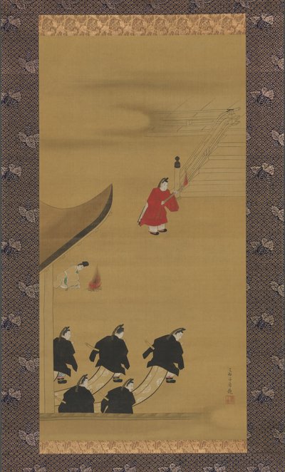 Aktivitäten der zwölf Monate Tsukinami-e, späte 1790er Jahre von Sakai Hoitsu